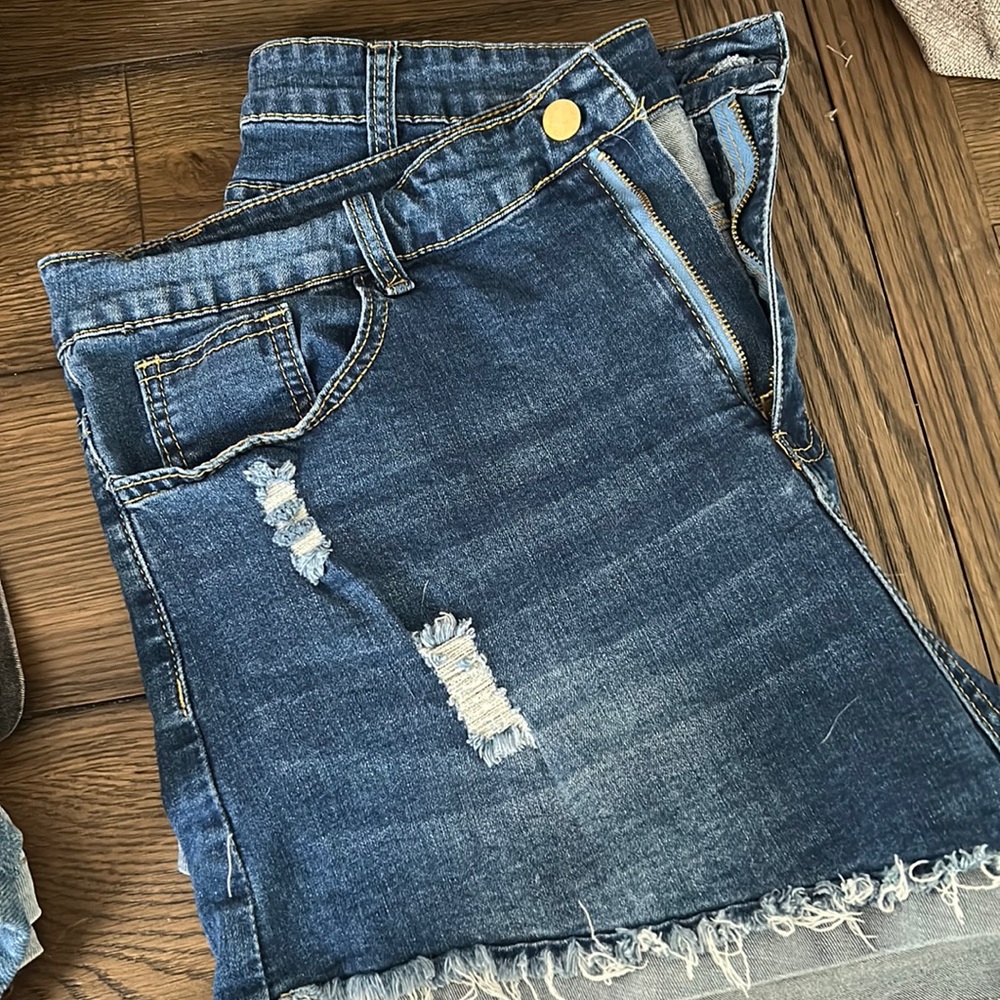 Denim shorts